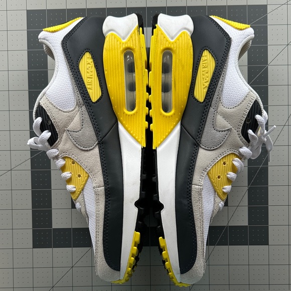 Nike Air Max Sneakers - White, Black, Yellow - Picture 10 of 14